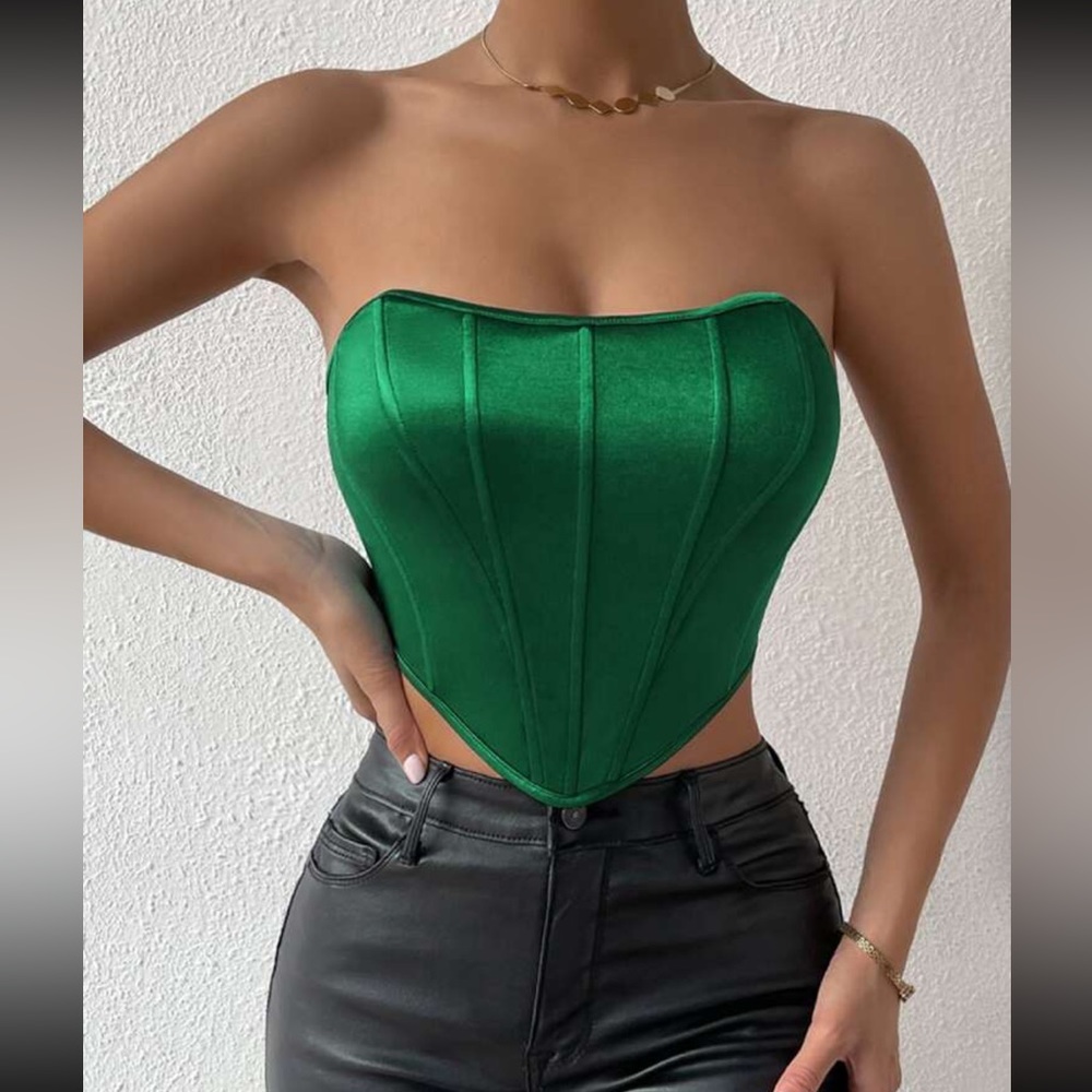 Sexy corset bustier cami tube top